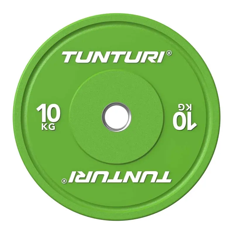 Tunturi Platinum Green Bumperplate - 10 kg