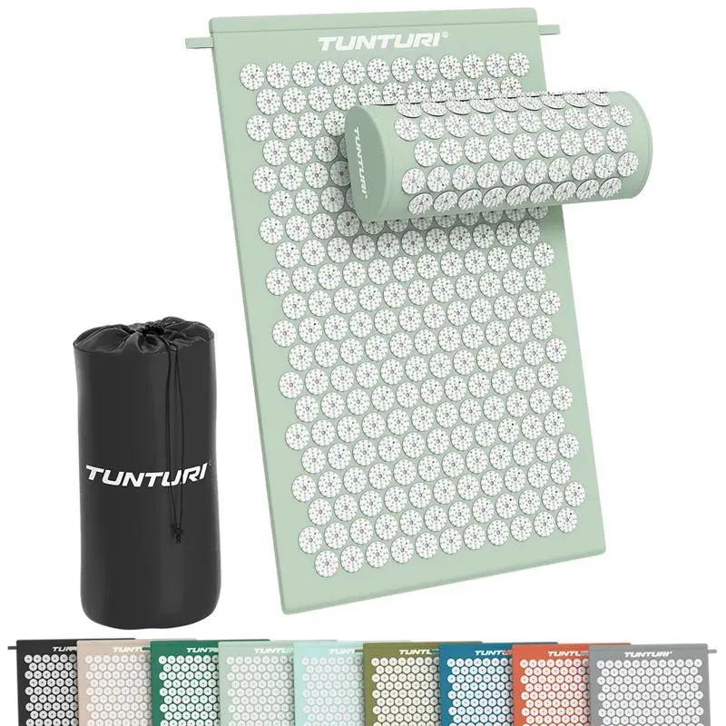 Tunturi Akupressurmatte med pute - Mint