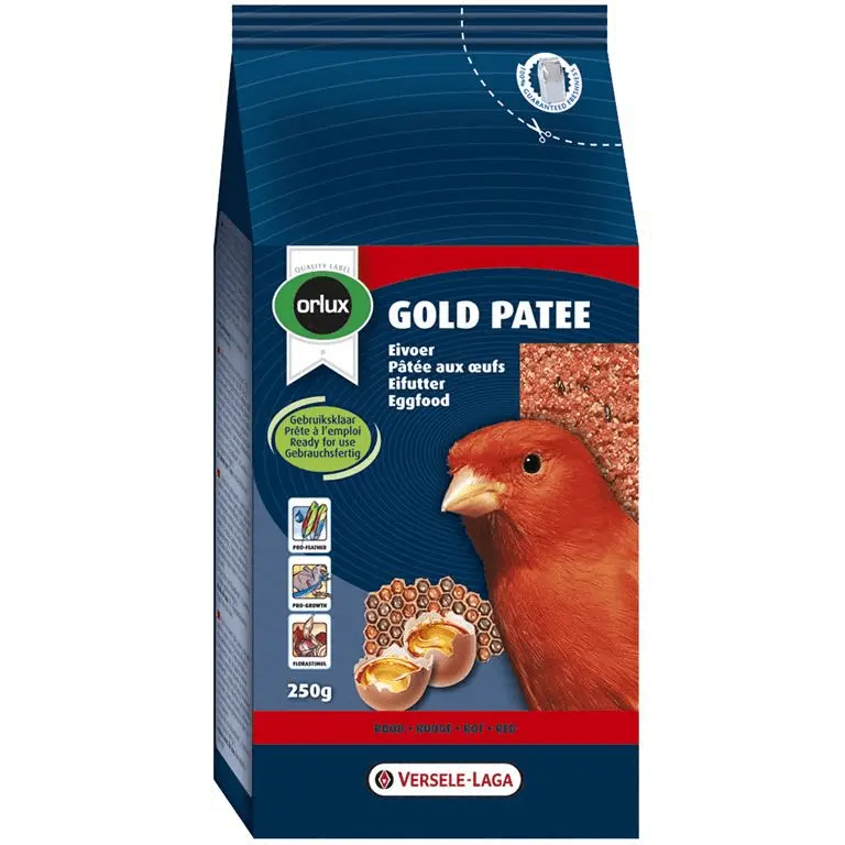 Patee prestige gold rød 250 g - fuglebutikken.no