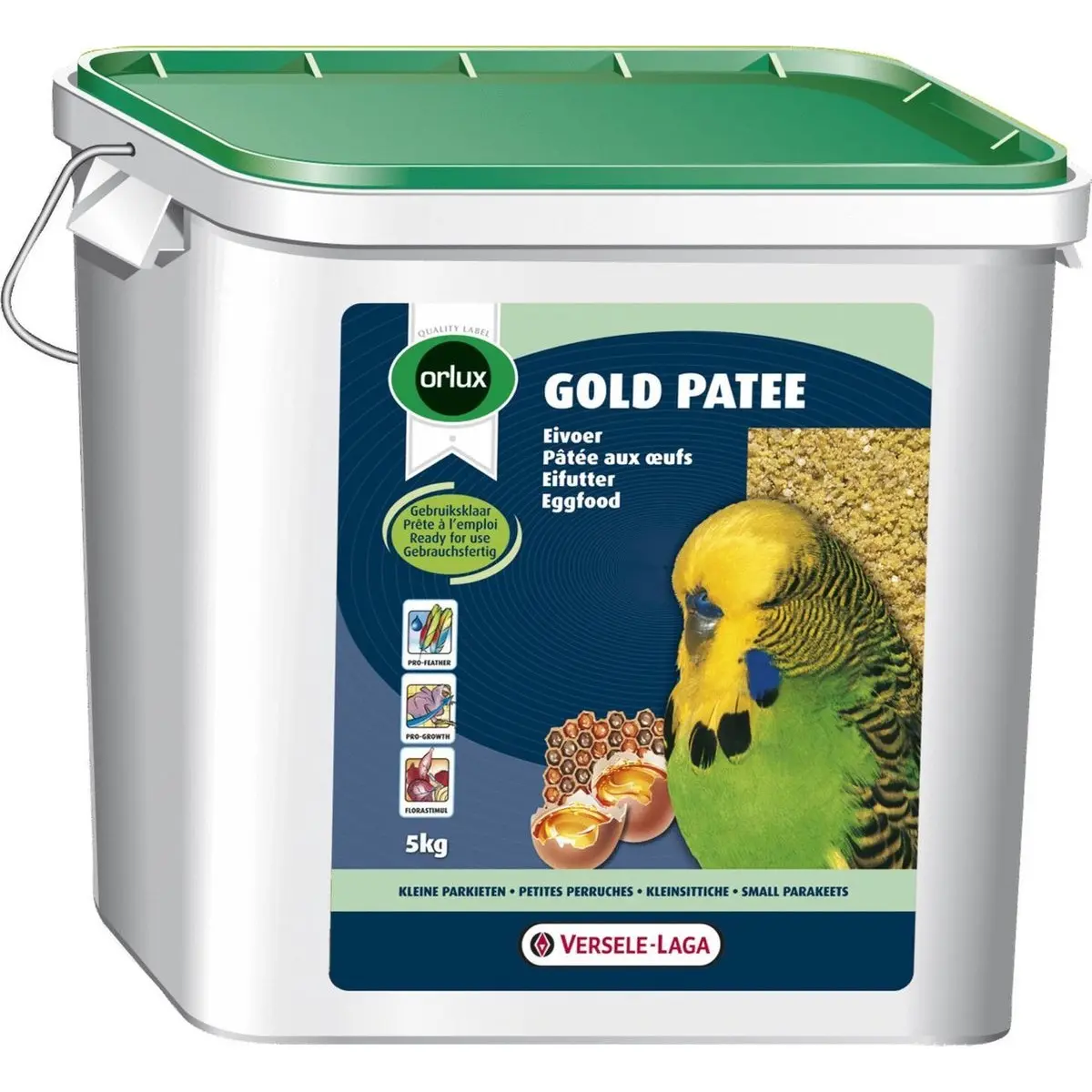 Patee prestige gold Bruksklar eggemat Undulat-små parakitter 5kg - fuglebutikken.no