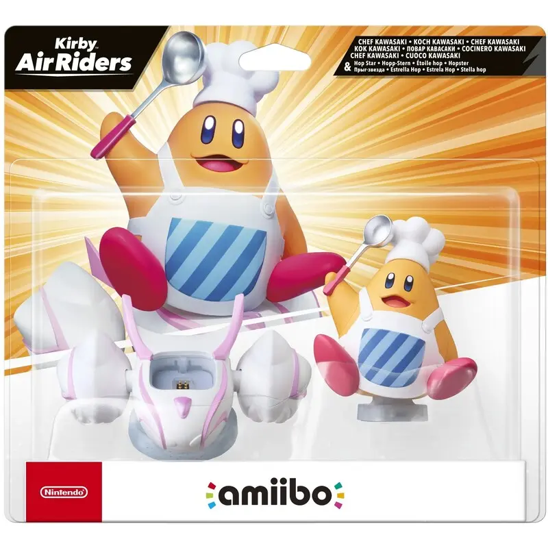 Amiibo Kirby Chef Kawasaki & Hop Star