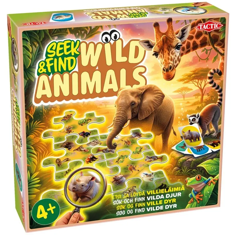 Seek and Find Wild Animals Brettspill