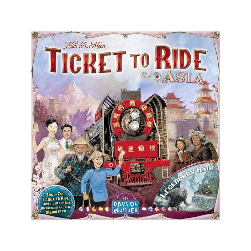 Ticket to Ride Map Coll 1 Asia Expansion