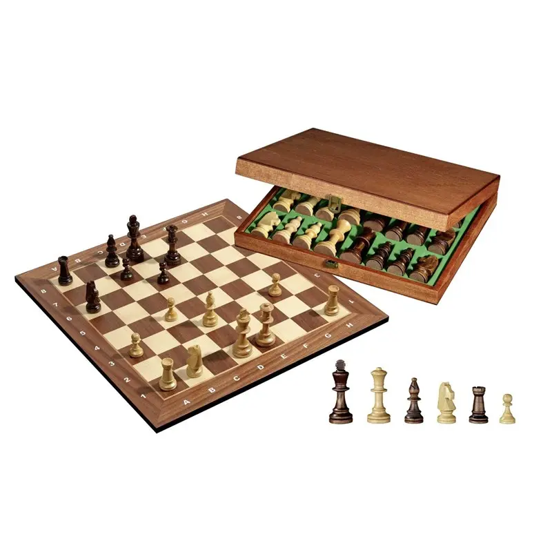Sjakkbrett store brikker Turnering 52cm