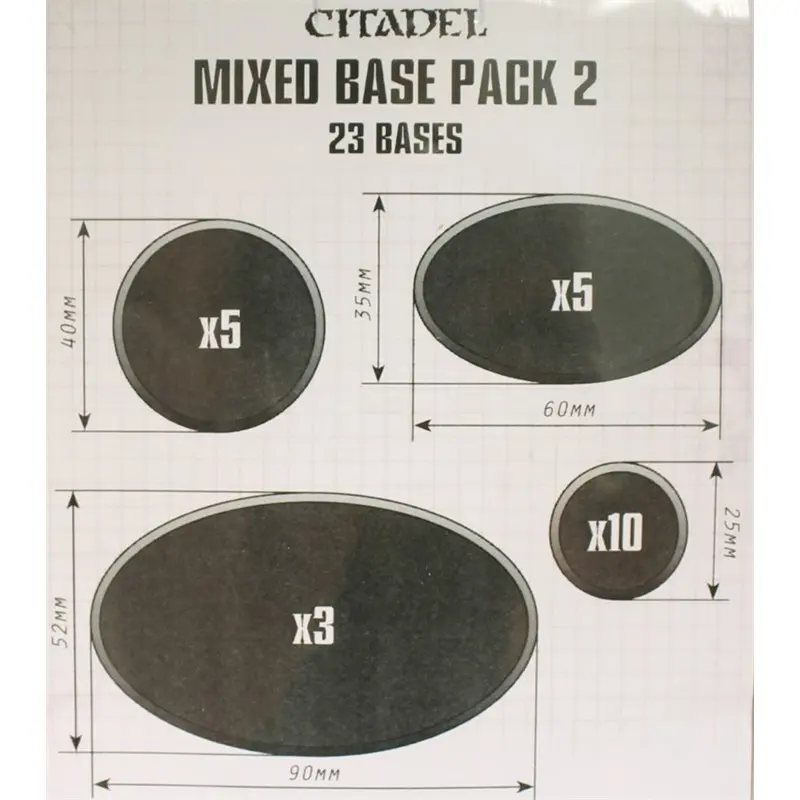Citadel Mixed Base Pack 2 - 23 stk baser