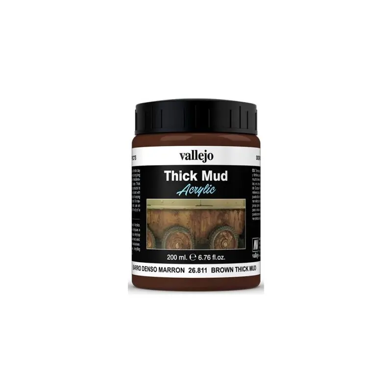 Vallejo Texture Brown Mud 200ml