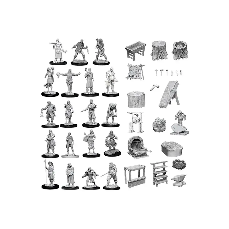 D&D Figur Deep Cuts Townspeople & Acces