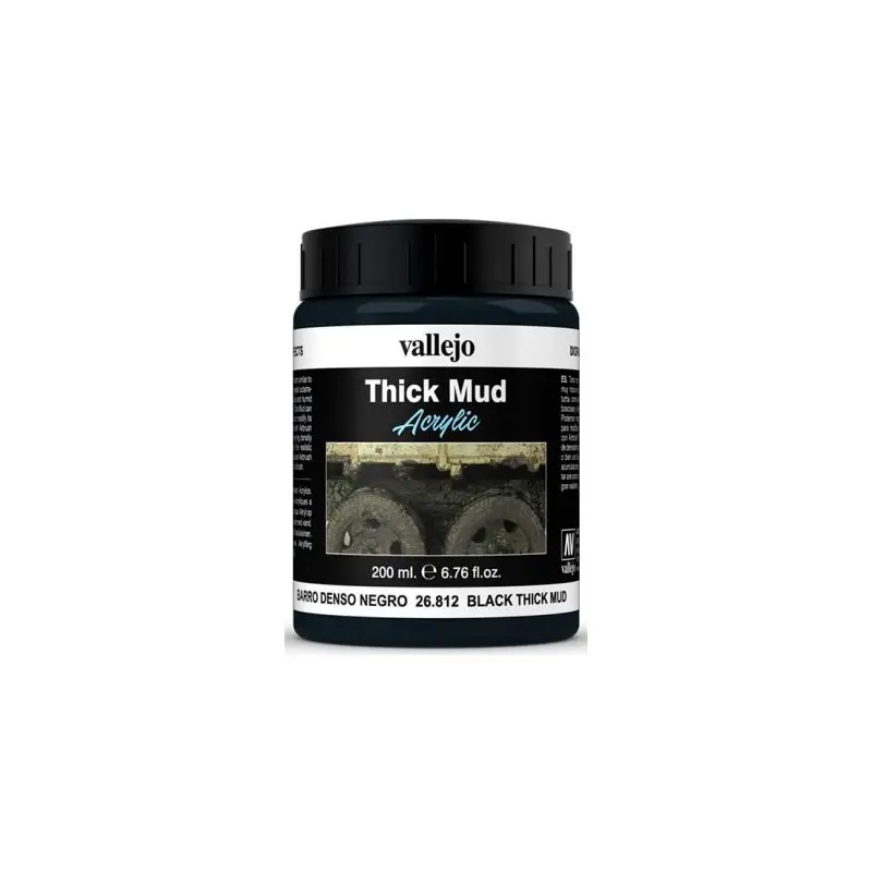 Vallejo Texture Black Mud 200ml