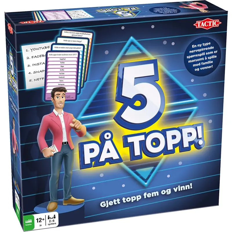5 på topp Brettspill