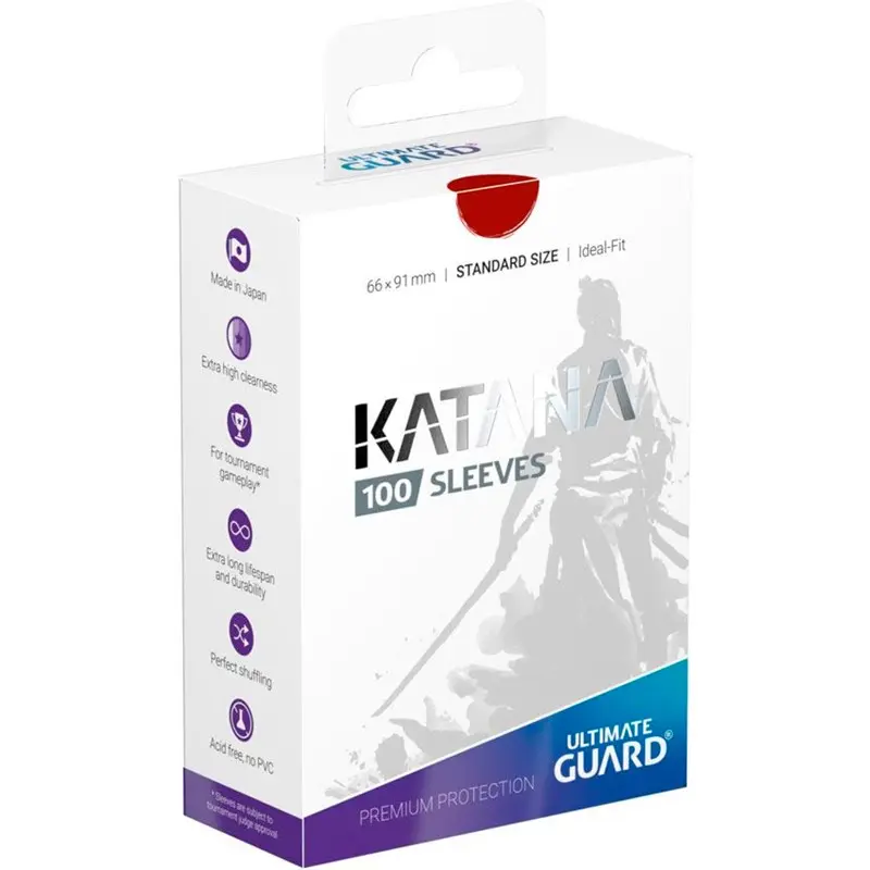 Sleeves Katana Rød 100 stk 66x91