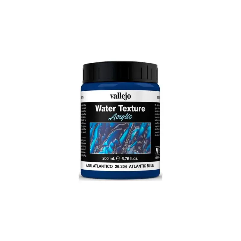 Vallejo Water Textur Atlantic Blue 200ml