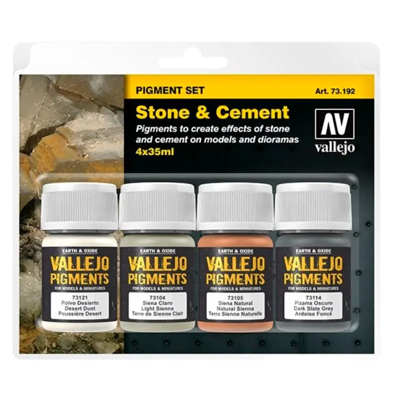 Vallejo Pigment Set Stone & Cement