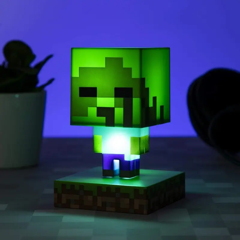 Minecraft Zombie Lampe - 8 cm