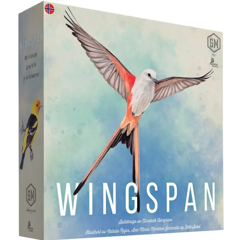 Wingspan 2nd Edition Brettspill - Norsk