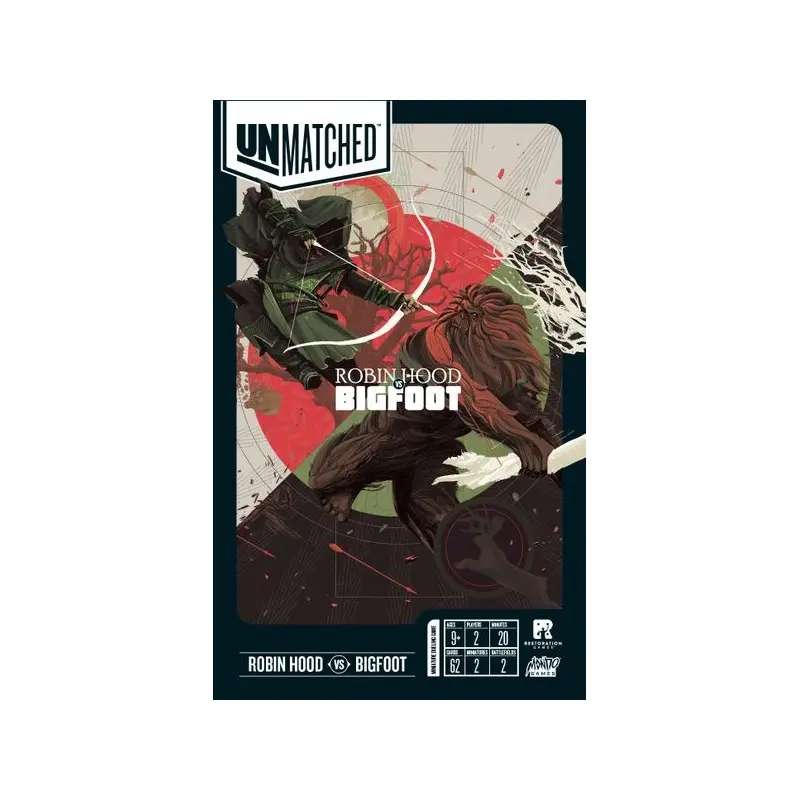 Unmatched Robin Hood/Bigfoot Brettspill