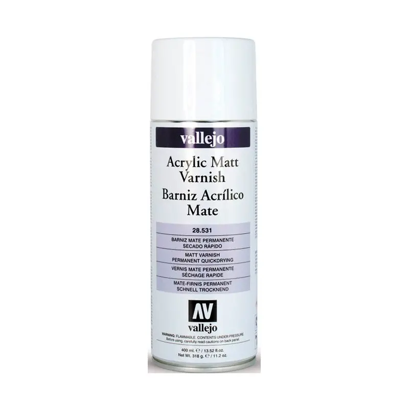 Vallejo Acrylic Matt Varnish 400ml Spray
