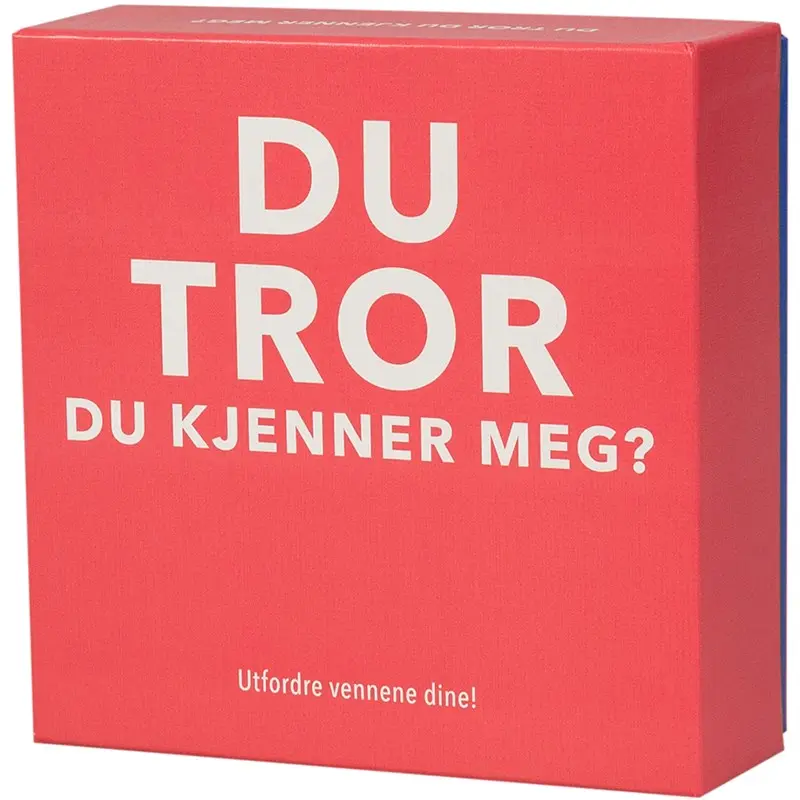 Du Tror Du Kjenner Meg Kortspill