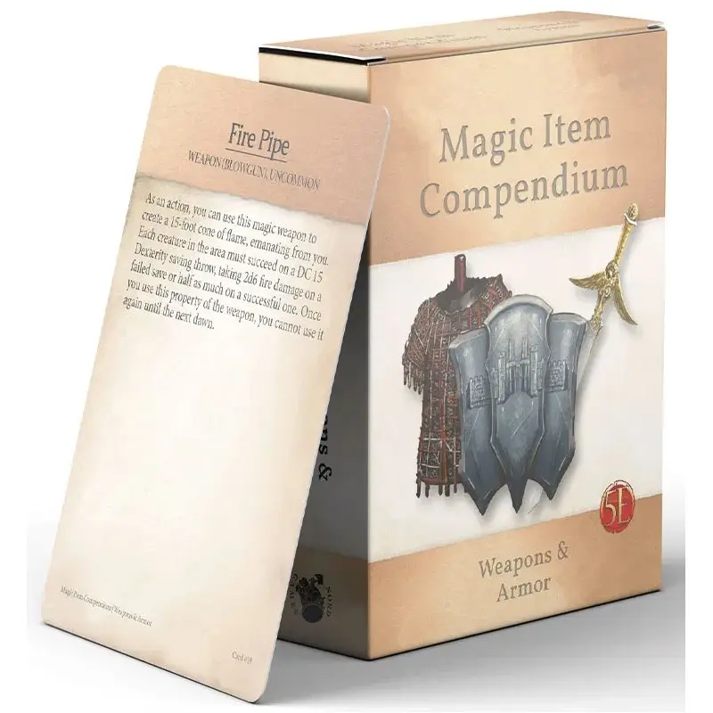 D&D Cards Magic Item Compendium Weapons