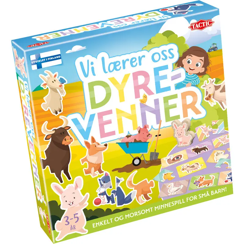 Vi lærer oss dyrevenner Lærespill