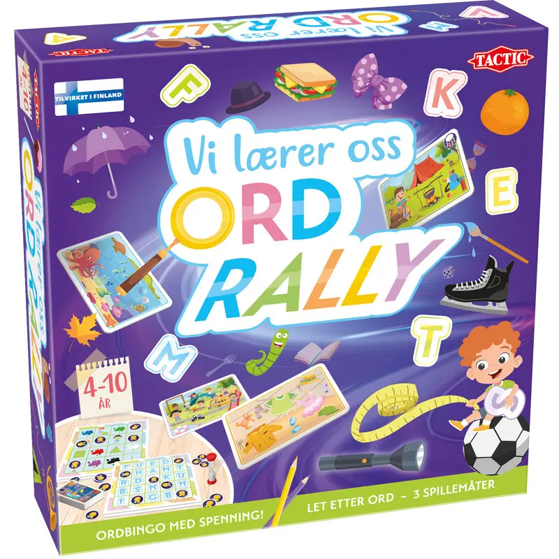 Vi lærer oss ord rally Lærespill