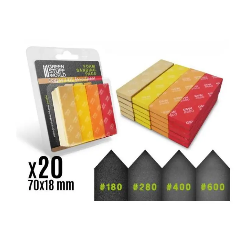 Foam Sanding Pads COARSE GRIT x20