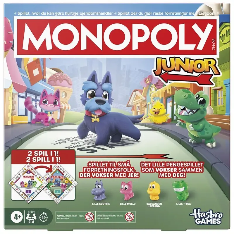 Monopoly Junior 2-i-1 Brettspill