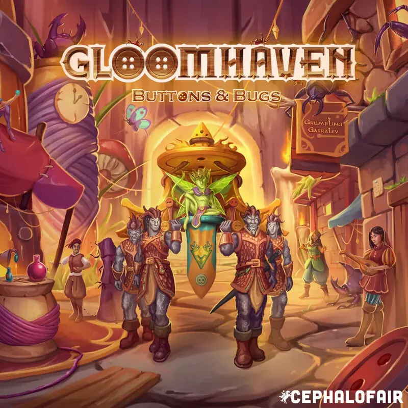 Gloomhaven Buttons & Bugs Brettspill