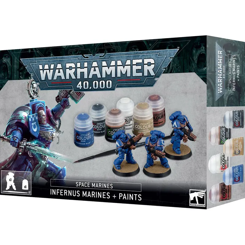 Space Marines Infernus + Paints Set
