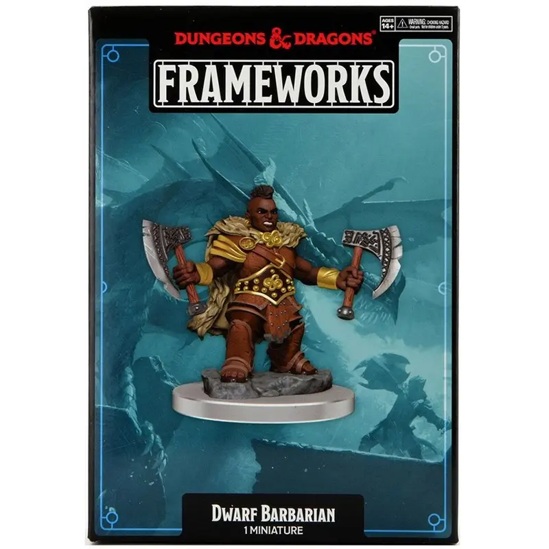 D&D Figur Frameworks Dwarf Barbarian