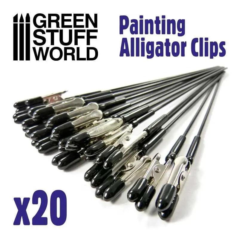 Painting Alligator Clips - 20 stk