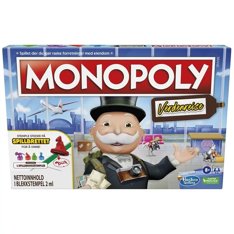 Monopoly Verdensreise Brettspill - Norsk