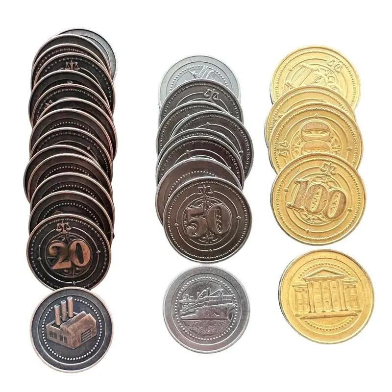 Metal Coins Industrial - 30 stk