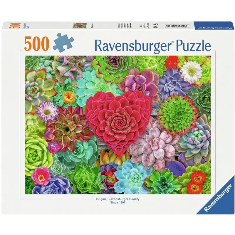 Succulent Love 500 biter Puslespill