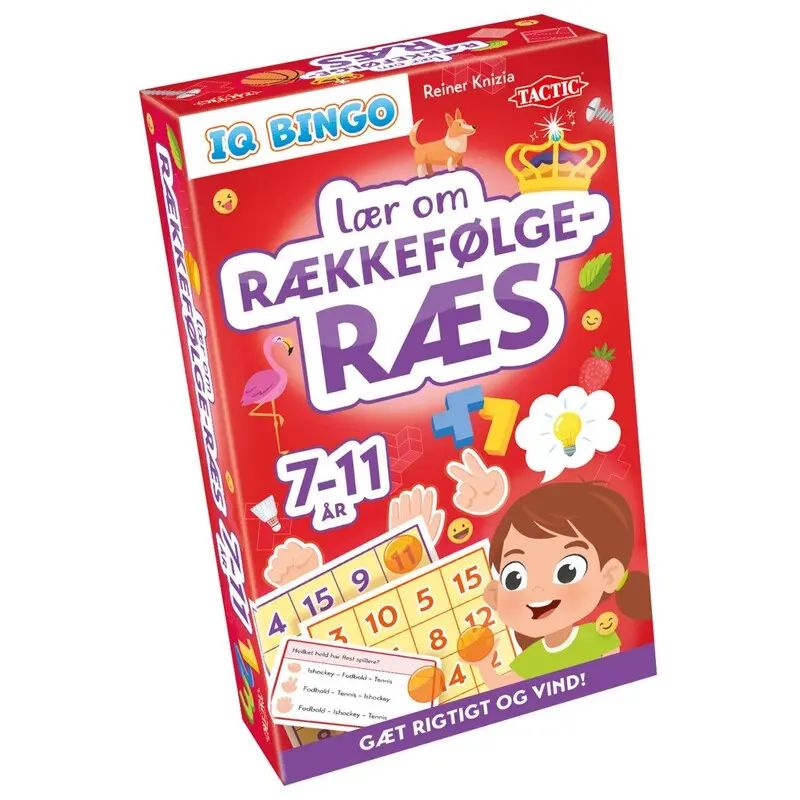 Lær om Rækkefølge Ræs IQ Bingo - DANSK