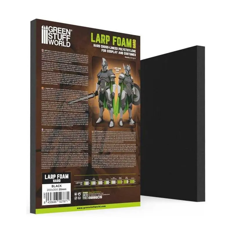 LARP Foam for Weapons - Black (Hard)