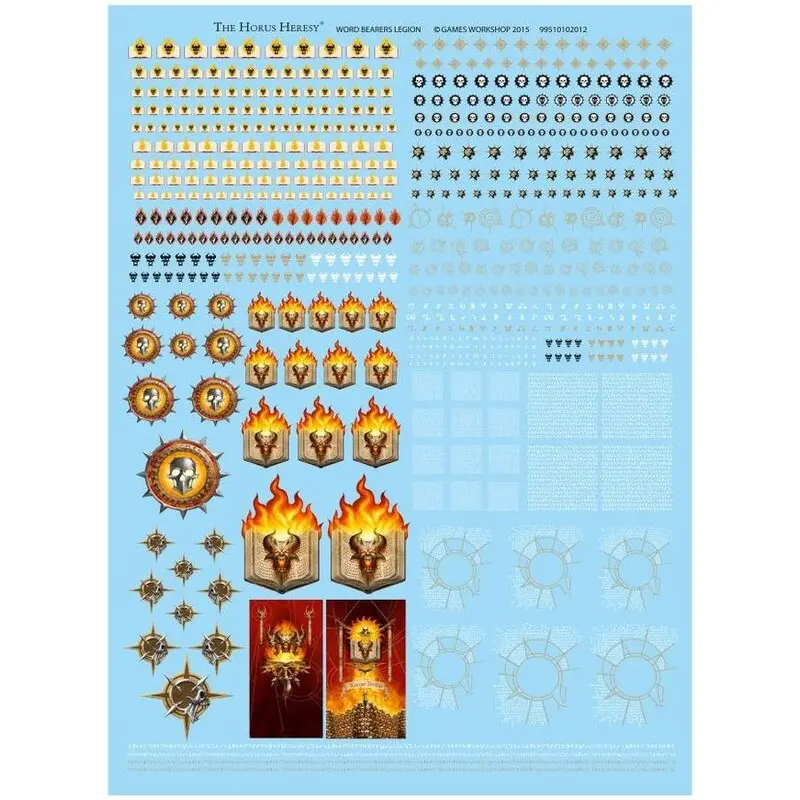 Word Bearers Legion Transfer Sheet