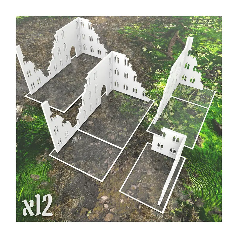 WTC Terrain Glasspack Footprints Set x2