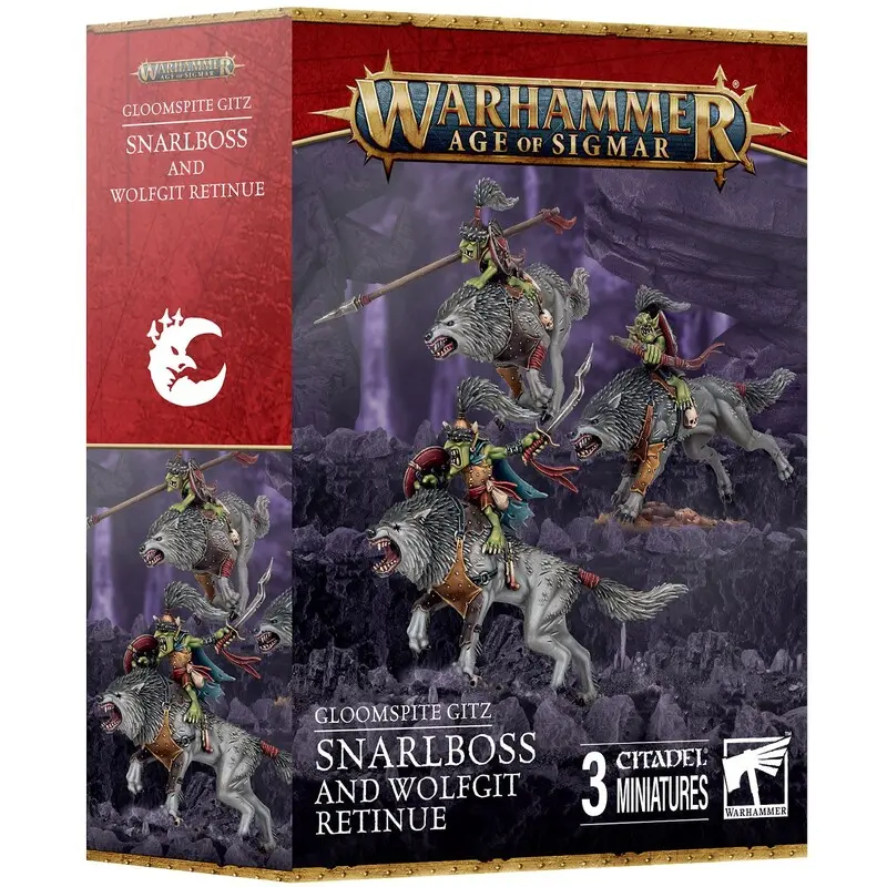 Gloomspite Gitz Snarlboss & Wolfgit