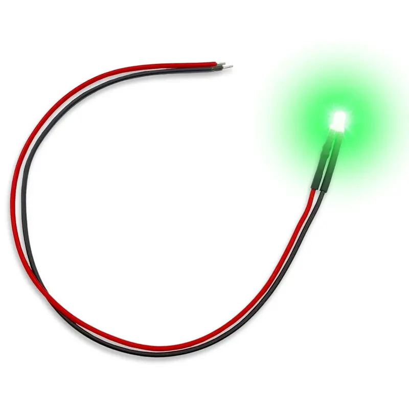 LED Light Green Flickering 3mm (10 stk)