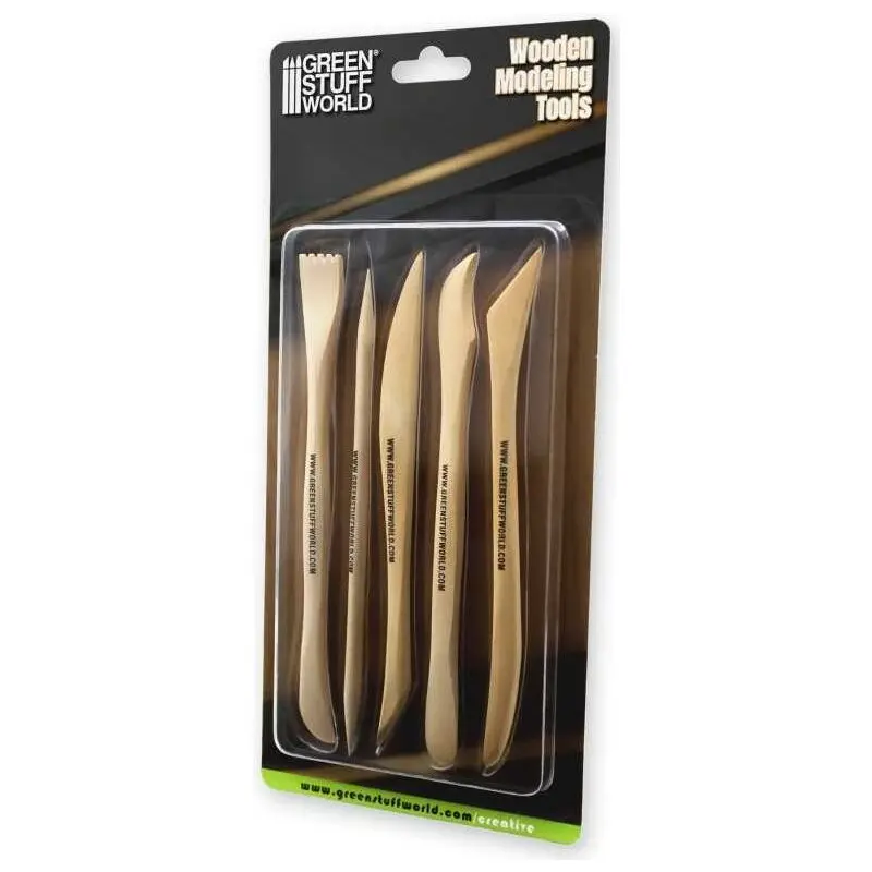 Wooden Modelling Tools - 5 stk