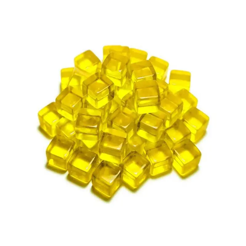 Acrylic Cube Tokens - Yellow