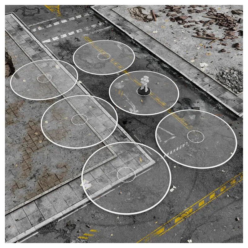 WTC Terrain Clear Objective Markers x6