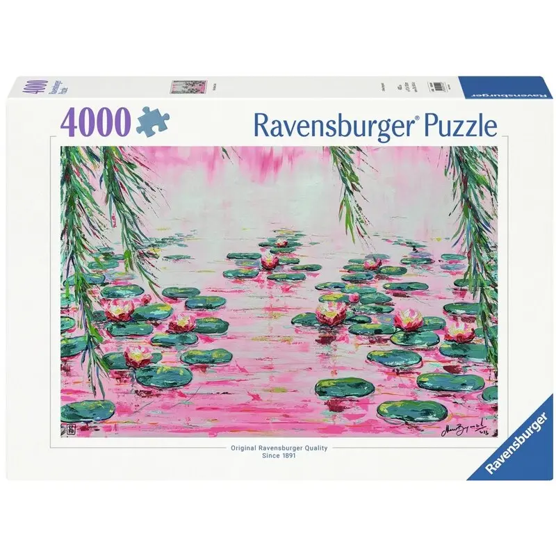 Pink Water Lillies 4000 biter Puslespill