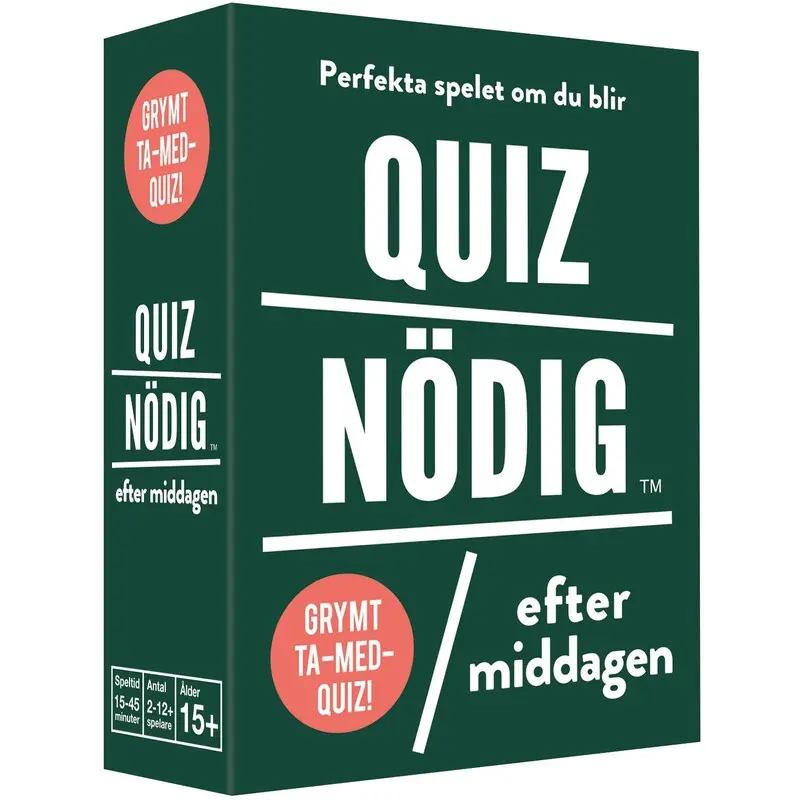 QuizNödig Efter middagen - SVENSK