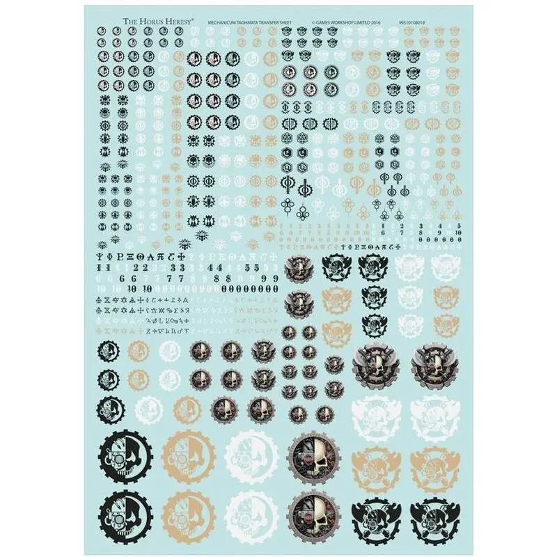 Mechanicum Taghmata Transfer Sheet
