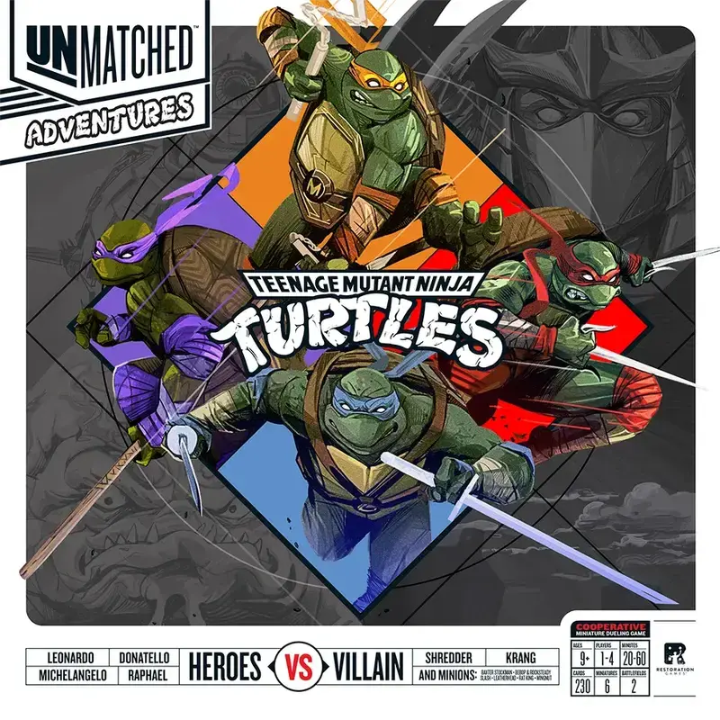 Unmatched Adventures TMNT Brettspill