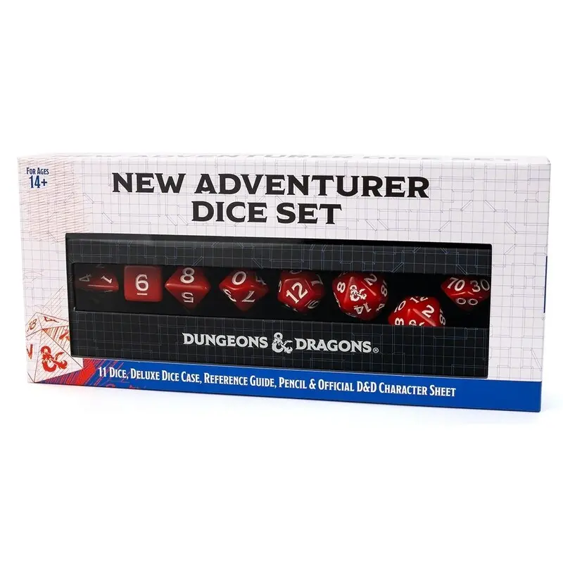 D&D New Adventurer Dice Set - Red