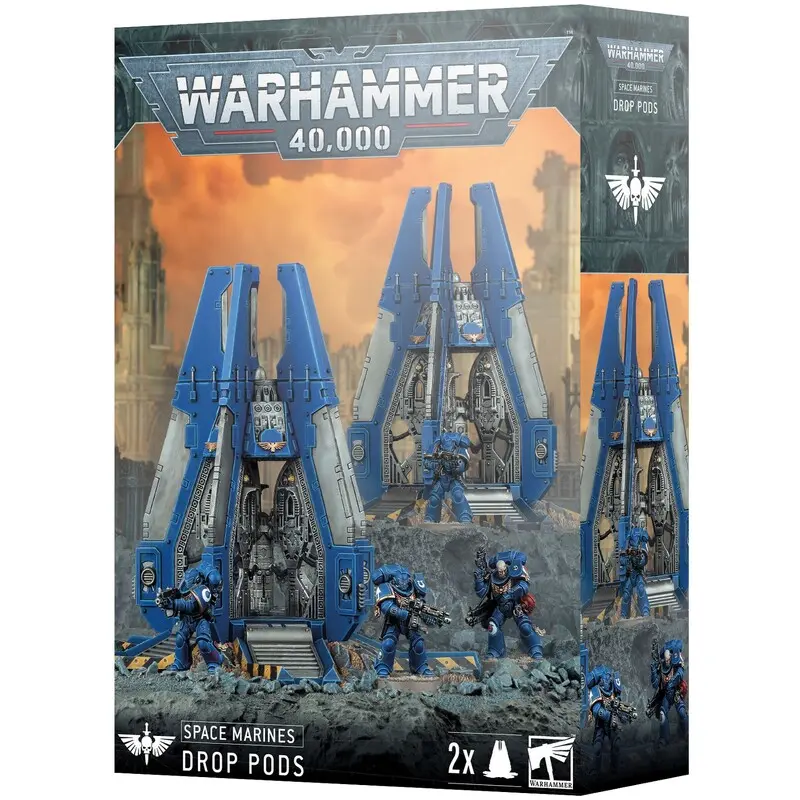 Space Marines Drop Pods