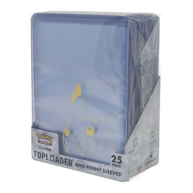Pikachu Toploader+Penny Sleeve - 25 stk