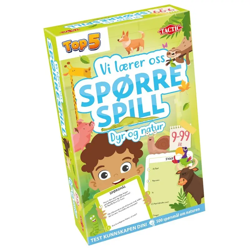 Spørrespill Dyr og natur Lærespill